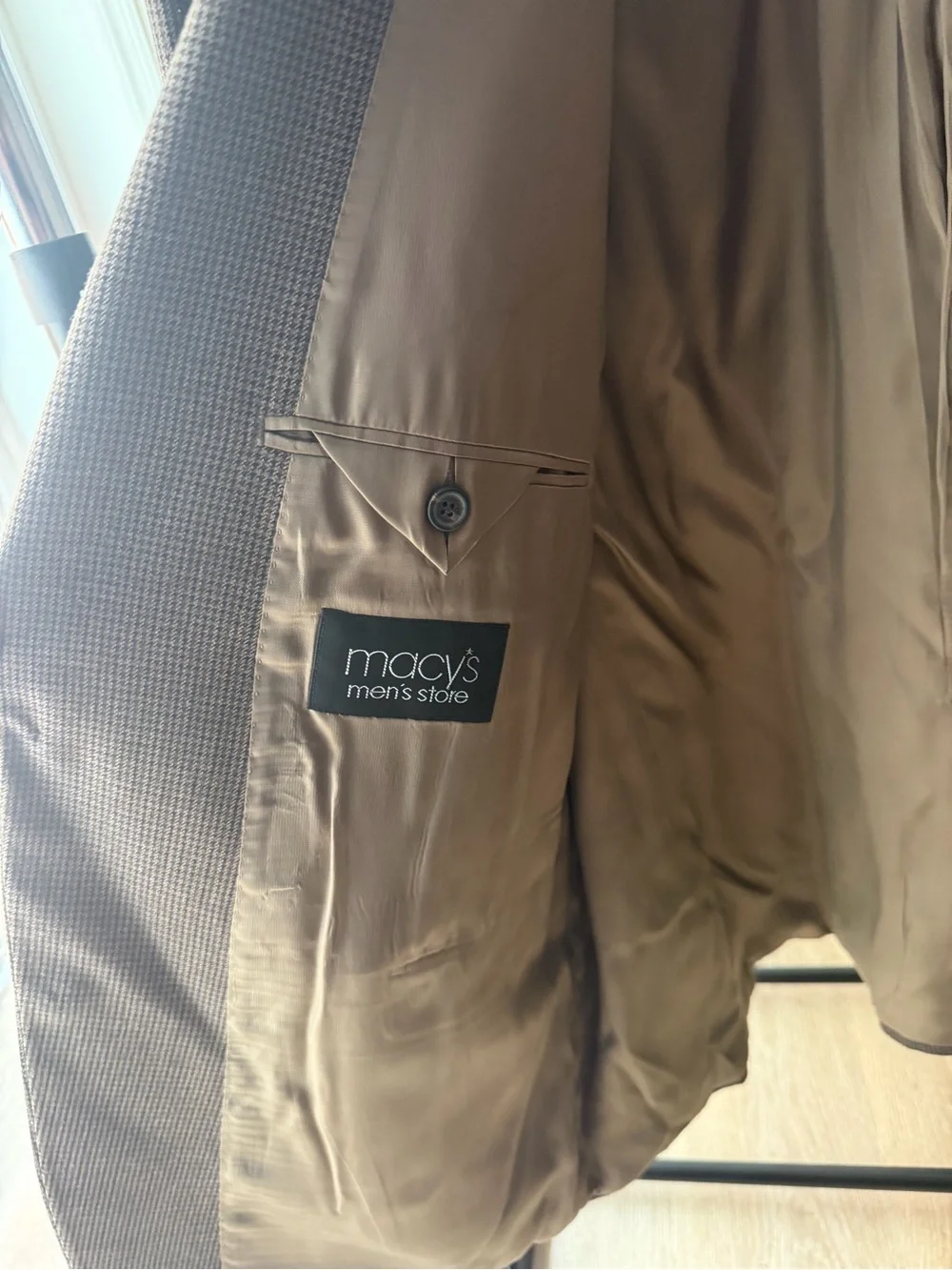 Ralph Lauren Brown Houndstooth Sport Coat